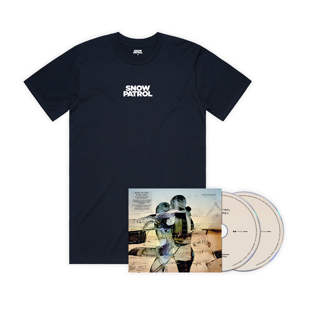 Eyes Open: 2CD + Navy T-Shirt