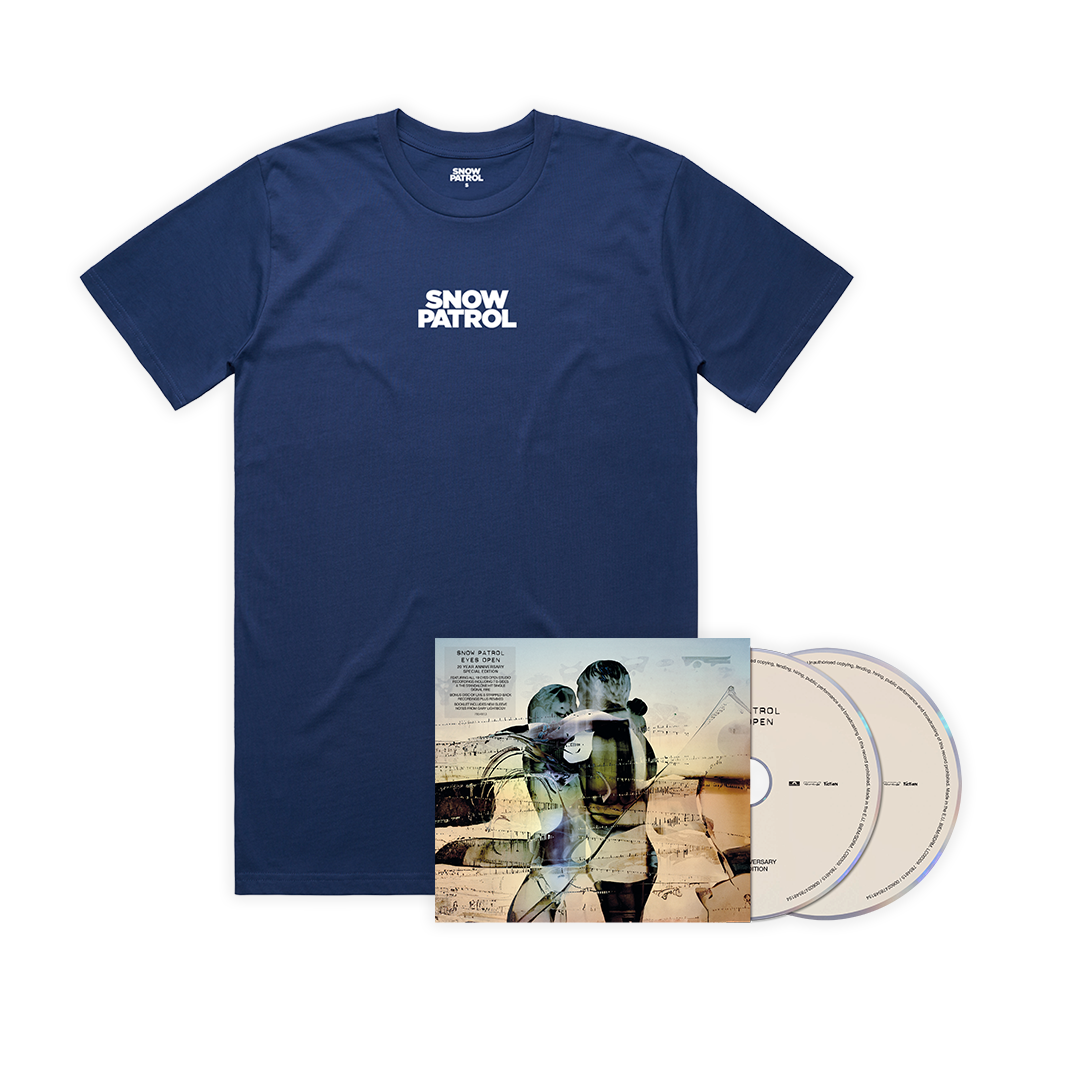 Eyes Open: 2CD + Navy T-Shirt
