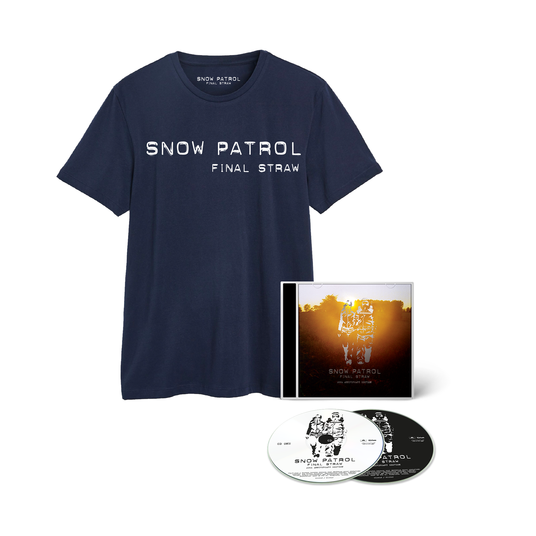 Final Straw Blue T-Shirt & 2CD Bundle